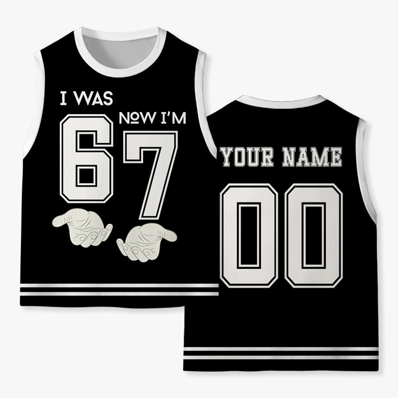 Seventh Birthday I Was Six Now I'm Seven Kids Mesh Jersey Tank Top