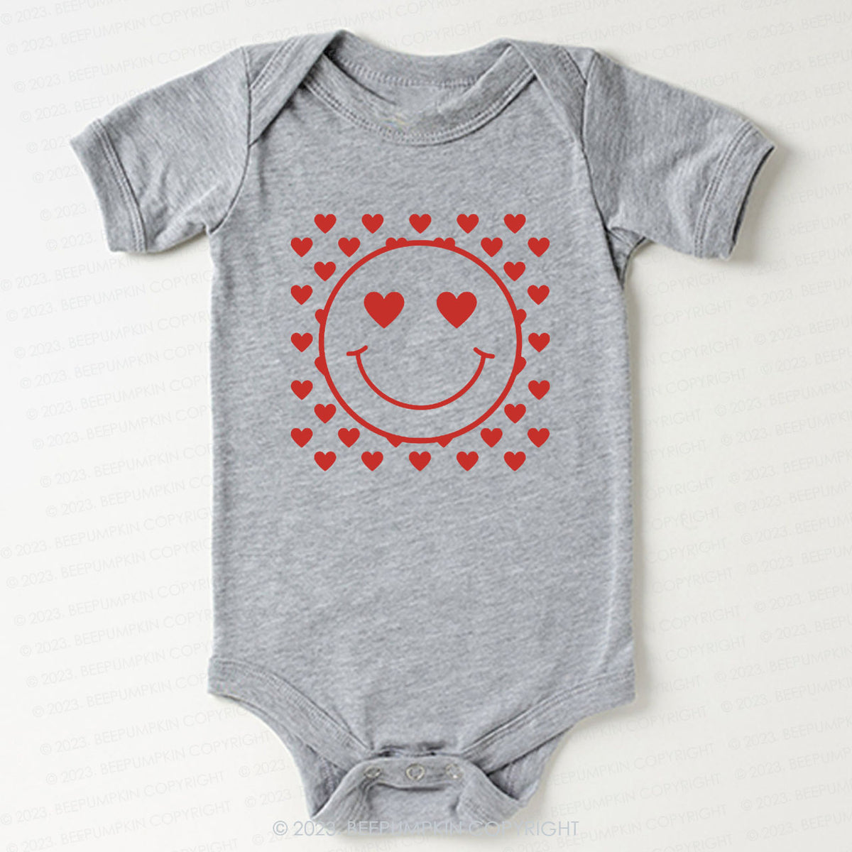 Love Face Valentines Day Bodysuit For Baby