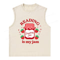 Pagewings Valentines Day Reading is My Jam Unisex Washed Tank Top