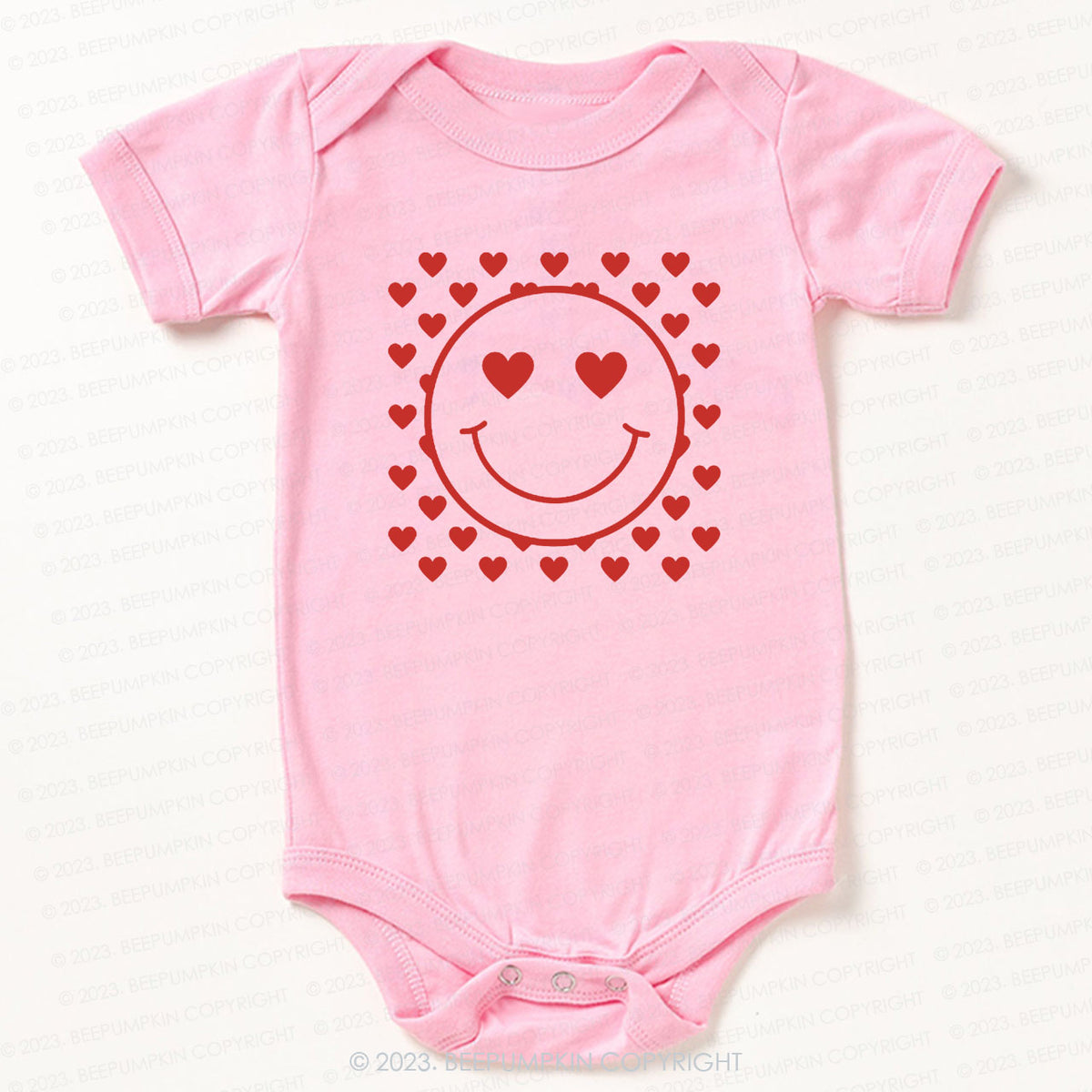 Love Face Valentines Day Bodysuit For Baby