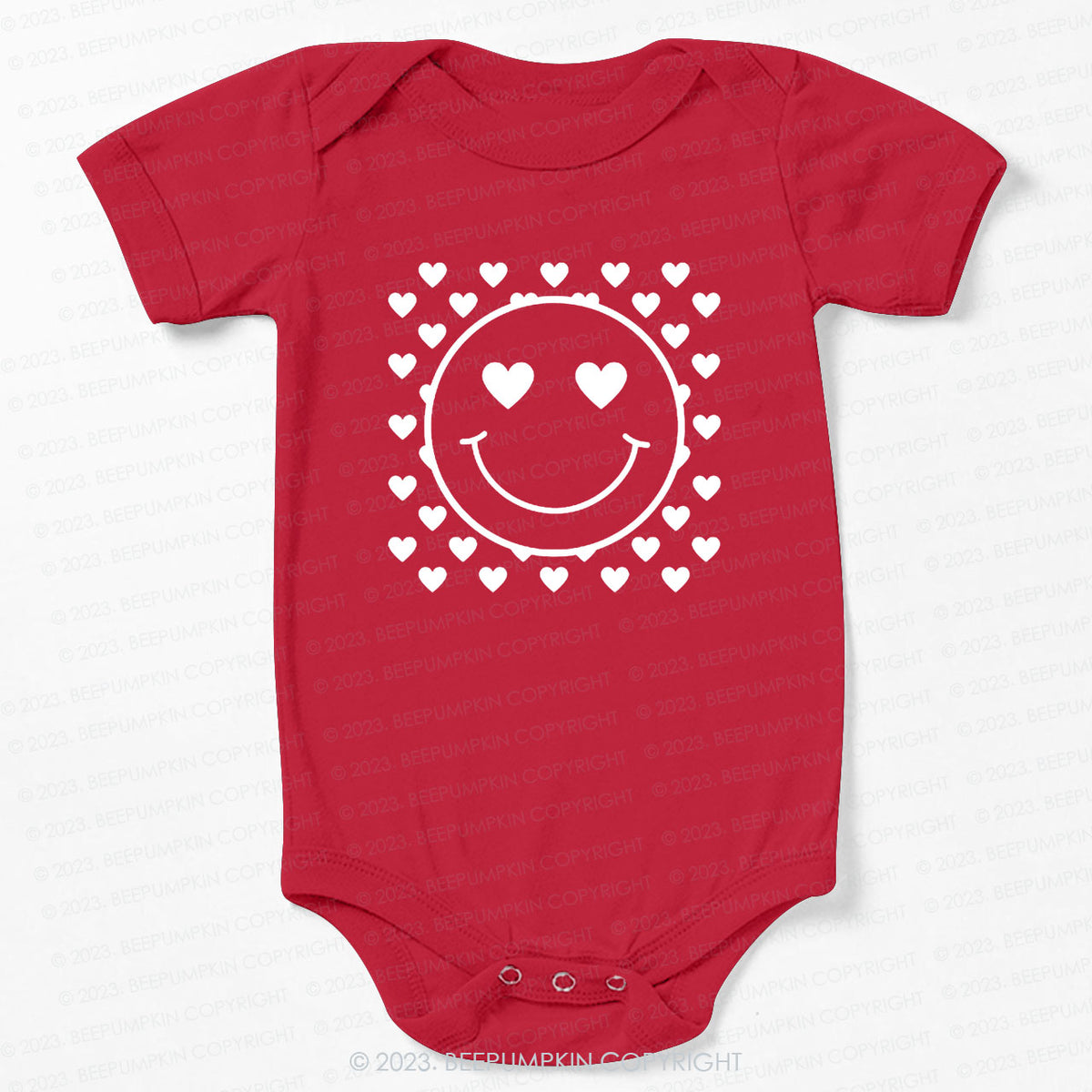 Love Face Valentines Day Bodysuit For Baby