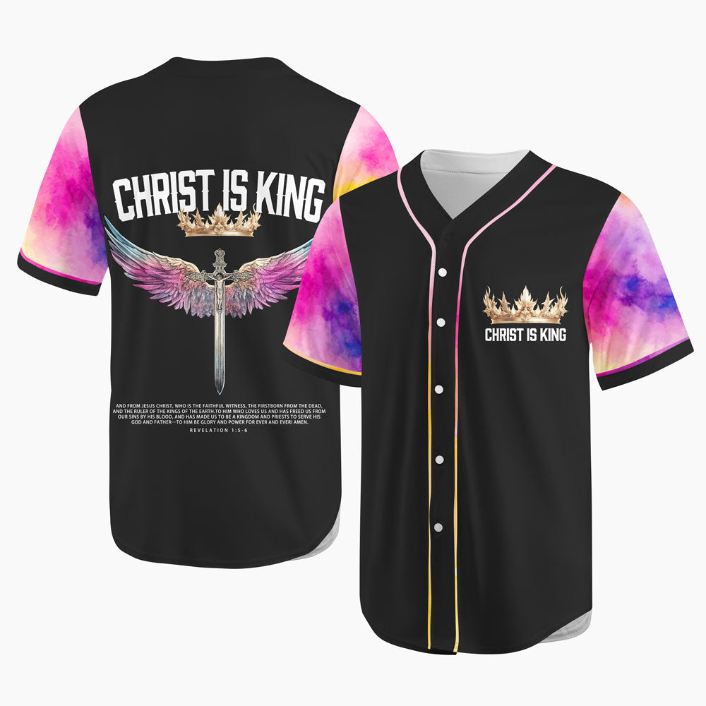 Christ Is King Christian Baseball Jersey
